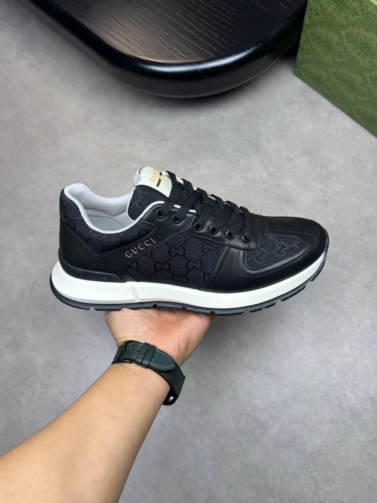 Factory price: 460💰Gucci new men's shoes GUCCI [Lightning] latest shoes are shipped. Original quality, fashionable, made of special materials, sheepskin lining, brand new packaging. The foot feels super comfortable and the workmanship is impeccable. Size: 38-45, Dingyi 45